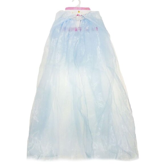 New w/Tag-Great Pretenders Blue Princess Mesh Cape Dress-Up Play - Picture 1 of 15